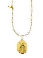 Cathy Waterman Wildflower Locket - 22 Karat Gold