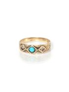 Workhorse Clementine Ring With Turquoise - Yellow Gold