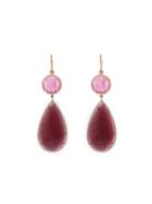 Irene Neuwirth Double Pink Tourmaline Earrings - Rose Gold