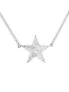 Jennifer Meyer Diamond Lucky Star Necklace - White Gold