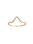 Wwake Micropave Triangle Stacking Ring