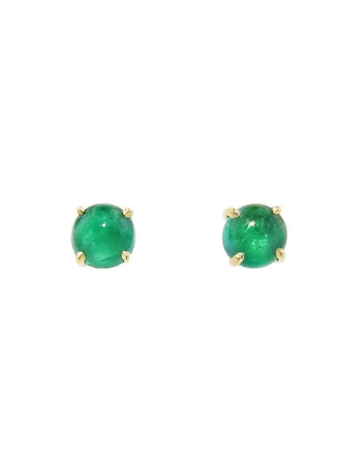 Jemma Wynne Cabochon Emerald Studs