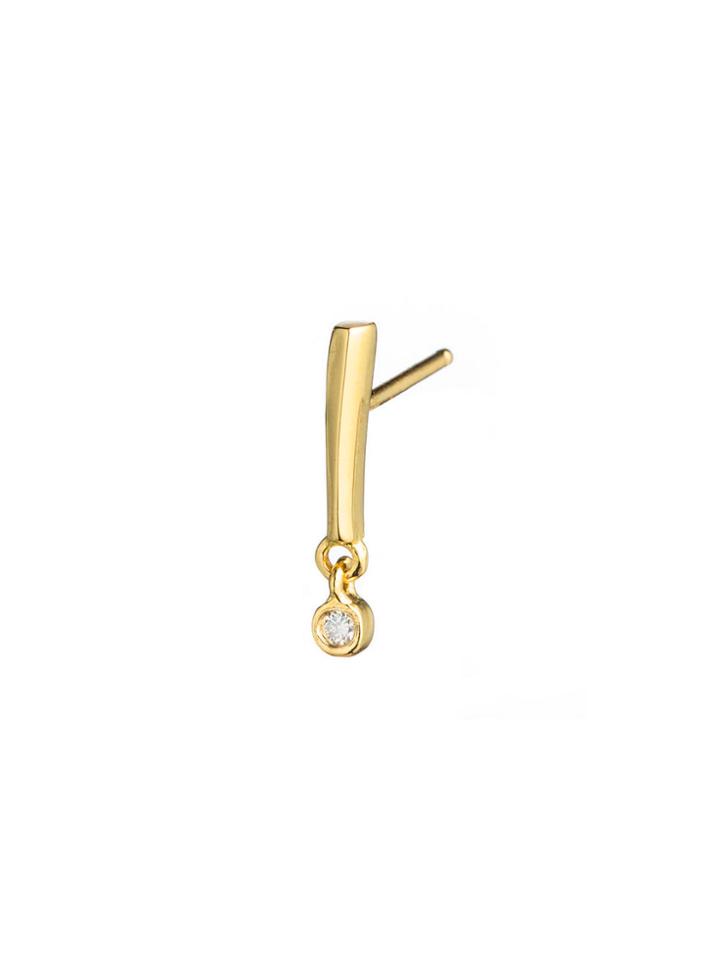 Lulu Frost Exclamation Point Stud With Diamond