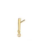 Lulu Frost Exclamation Point Stud With Diamond