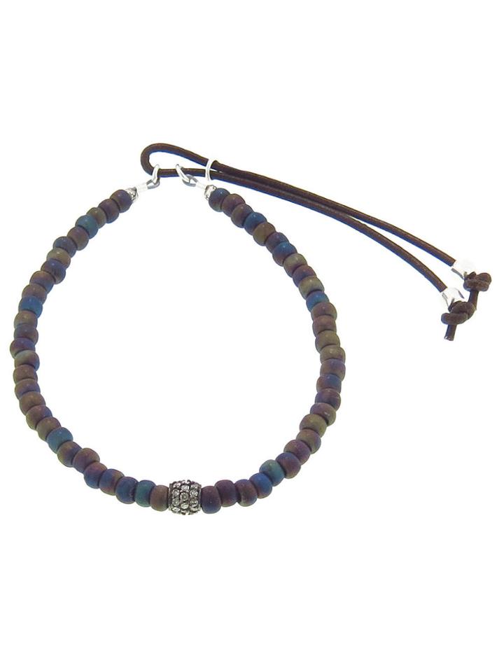 Catherine Michiels Mosaic Bead Stardust Bracelet With Diamonds