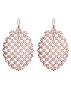 Laurent Gandini Ovali Stelline Drop Earrings - Rose Gold