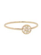 Jennifer Meyer Diamond Circle Stacking Ring - Rose Gold