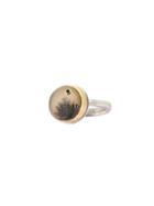 Jamie Joseph Small Round Dendritic Agate Ring