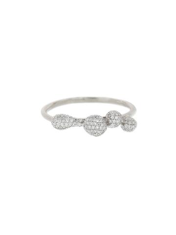 Ten Thousand Things Pave Molten Cluster - Designer White Gold Ring