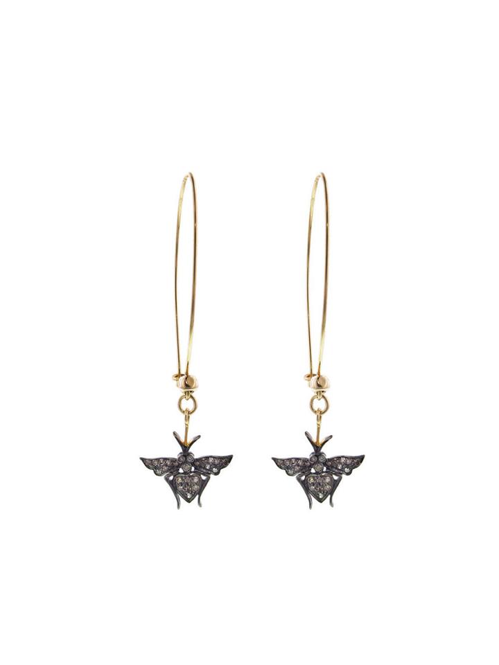 Catherine Michiels Long Diamond Pippa Earrings