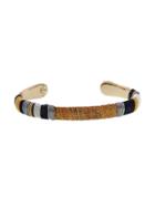 Gas Bijoux Gold And Bronze Python Massai Cuff