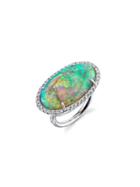 Irene Neuwirth Lightning Ridge Opal Ring - White Gold