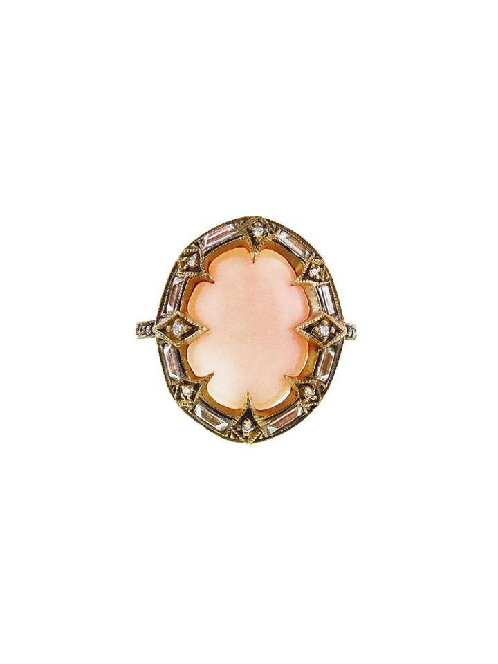 Cathy Waterman Large Angel Skin Coral Ring