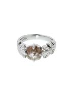 Cathy Waterman Rustic Diamond Oak Leaf Ring