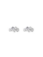 Finn Cloud Studs - White Gold