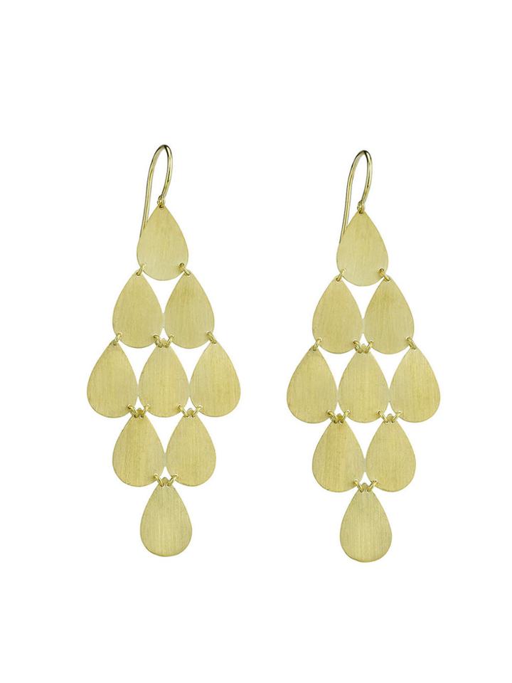 Irene Neuwirth Signature Large Teardrop Chandelier Earrings - Yellow Gold