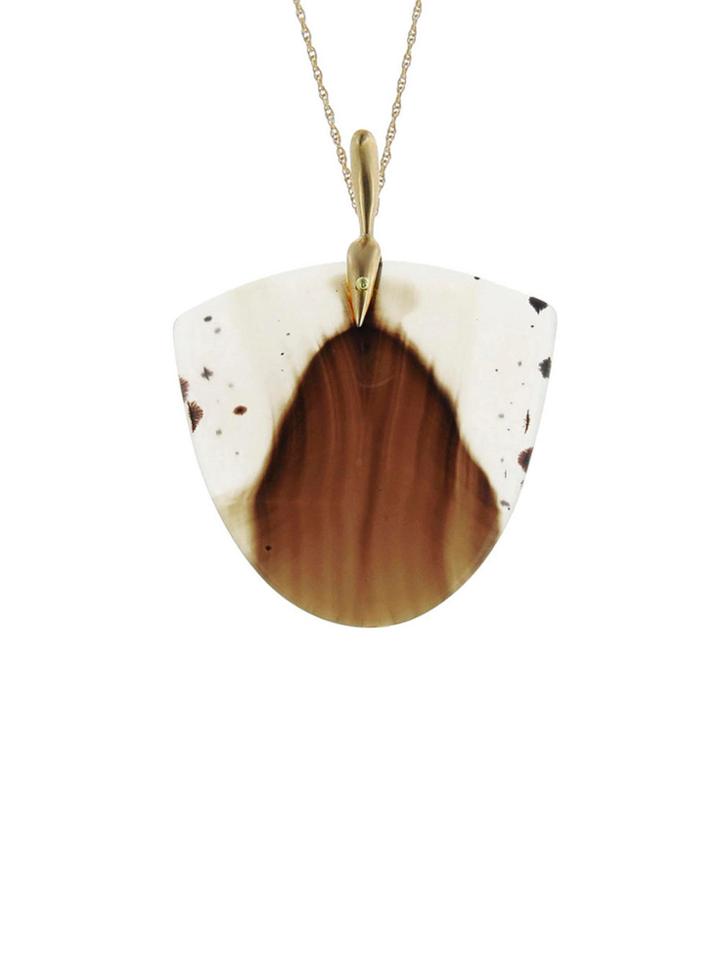 Annette Ferdinandsen Montana Agate Moth Necklace