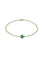 Finn Emerald Leaf Bracelet