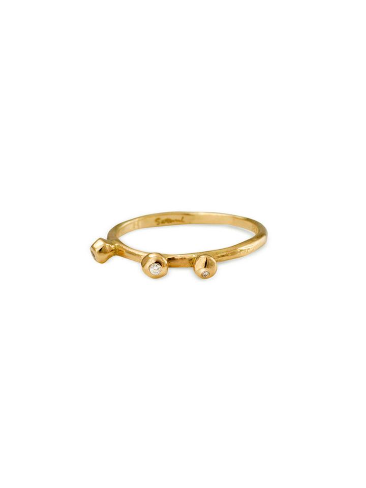 Satomi Kawakita Three Bead Stacking Ring