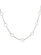 Jane Hollinger Chloe Chain Necklace In Silver And Gold