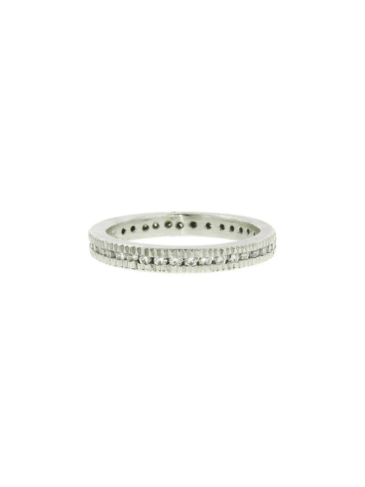 Todd Reed Channel Set Diamond Ring In Palladium