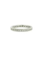 Todd Reed Channel Set Diamond Ring In Palladium