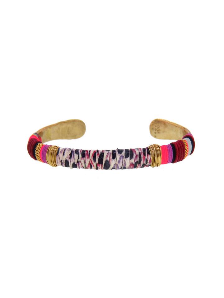 Gas Bijoux Multi Color Python Massai Cuff