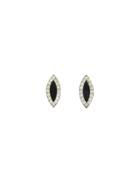 Monique Péan Black Agate Marquis Studs