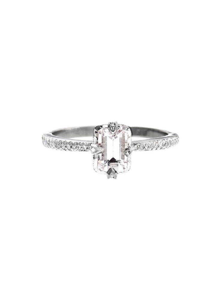 Cathy Waterman Morganite Flower Set Ring