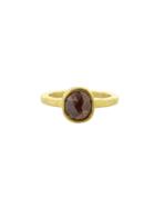 Todd Reed Red Diamond Fancy Cut Solitaire Ring In Yellow Gold
