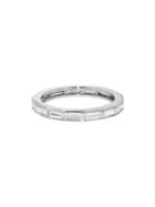 Sethi Couture Thin Diamond Baguette Ring - White Gold