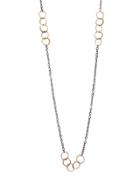 Melissa Joy Manning Circle Gold And Sterling Silver Chain Necklace