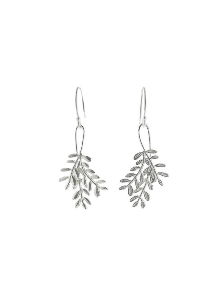 Himatsingka Vine Twist Earrings - Sterling Silver