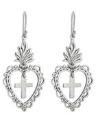 Laurent Gandini Cuore Fiamma Earrings - Sterling Silver