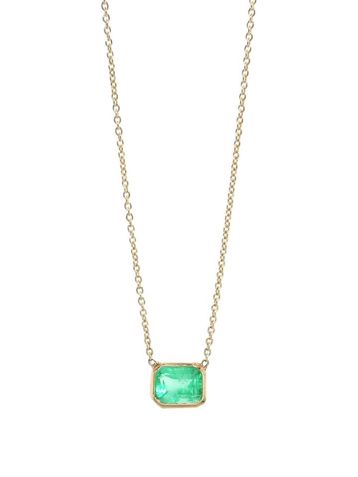 Lori Mclean Simple Emerald Necklace