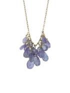 Ten Thousand Things Faceted Blue Sapphire Waterfall Necklace