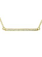Jennifer Meyer Diamond Stick Necklace - Yellow Gold