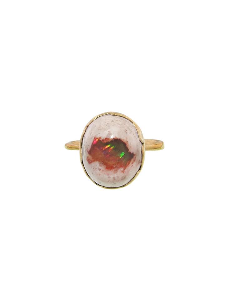 Annette Ferdinandsen Mexican Fire Opal Egg Ring