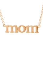 Jennifer Meyer Mom Statement Necklace - Rose Gold