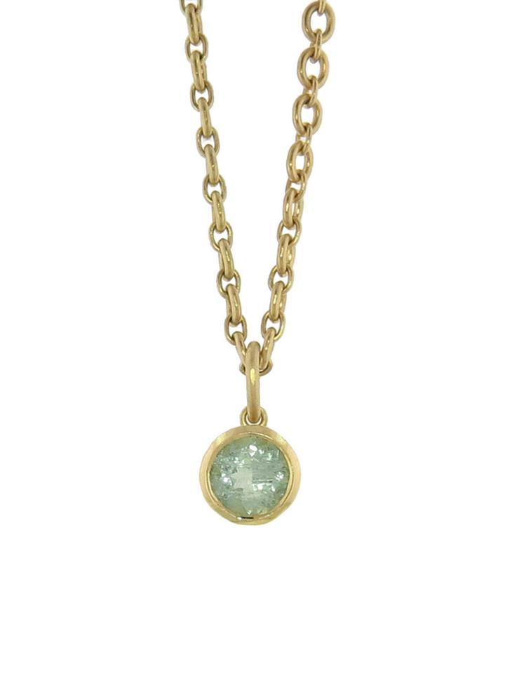 Irene Neuwirth Round Green Beryl Charm - Yellow Gold
