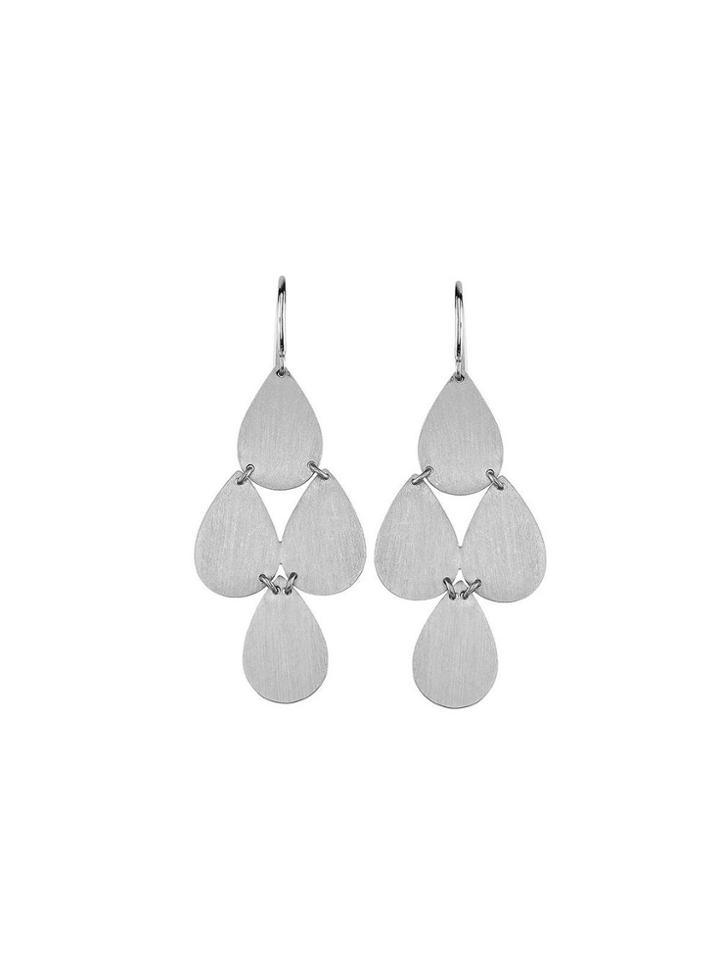 Irene Neuwirth Signature Small Teardrop Chandelier Earrings - White Gold
