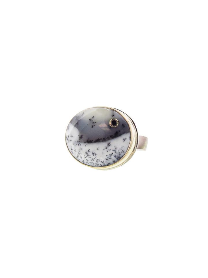 Jamie Joseph Large Dendritic Opal Ring