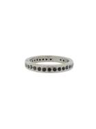 Todd Reed Black Diamond Eternity Ring In Palladium