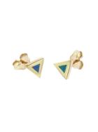 Jennifer Meyer Opal Inlay Triangle Studs