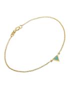Jennifer Meyer Turquoise Inlay Triangle Bracelet