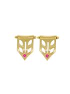 Cathy Waterman Medieval Banner Post Earrings
