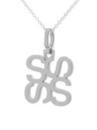 India Hicks Silver Love Letters Necklace - S