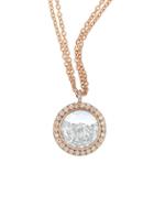 Ylang 23 Circle Dome With Floating Diamonds Necklace