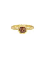 Yasuko Azuma Modern Brown Diamond Ring In Yellow Gold