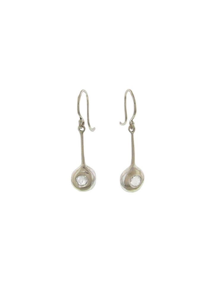 Ten Thousand Things Diamond Ball Earrings - White Gold